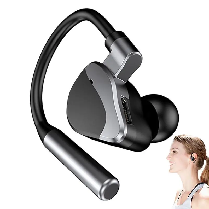 

Wireless Earpiece With Microphone Handsfree Headset Earpiece Noise Canceling For Cell Phones Long Talking Time In Ear Earphones
