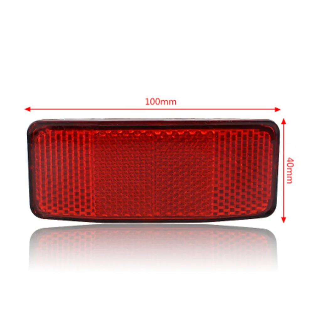 

Bicycle Bike Safety Caution Reflector Disc Rear Pannier Rack Warning Light 2Hole Safety Caution Highly Reflect Lights Durable