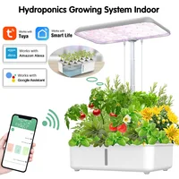 Intelligentize WIFI Hydroponic Growing System Indoor Garden Vegetable Flower Herb Grow Kit with LED Grow Light Germinate Planter