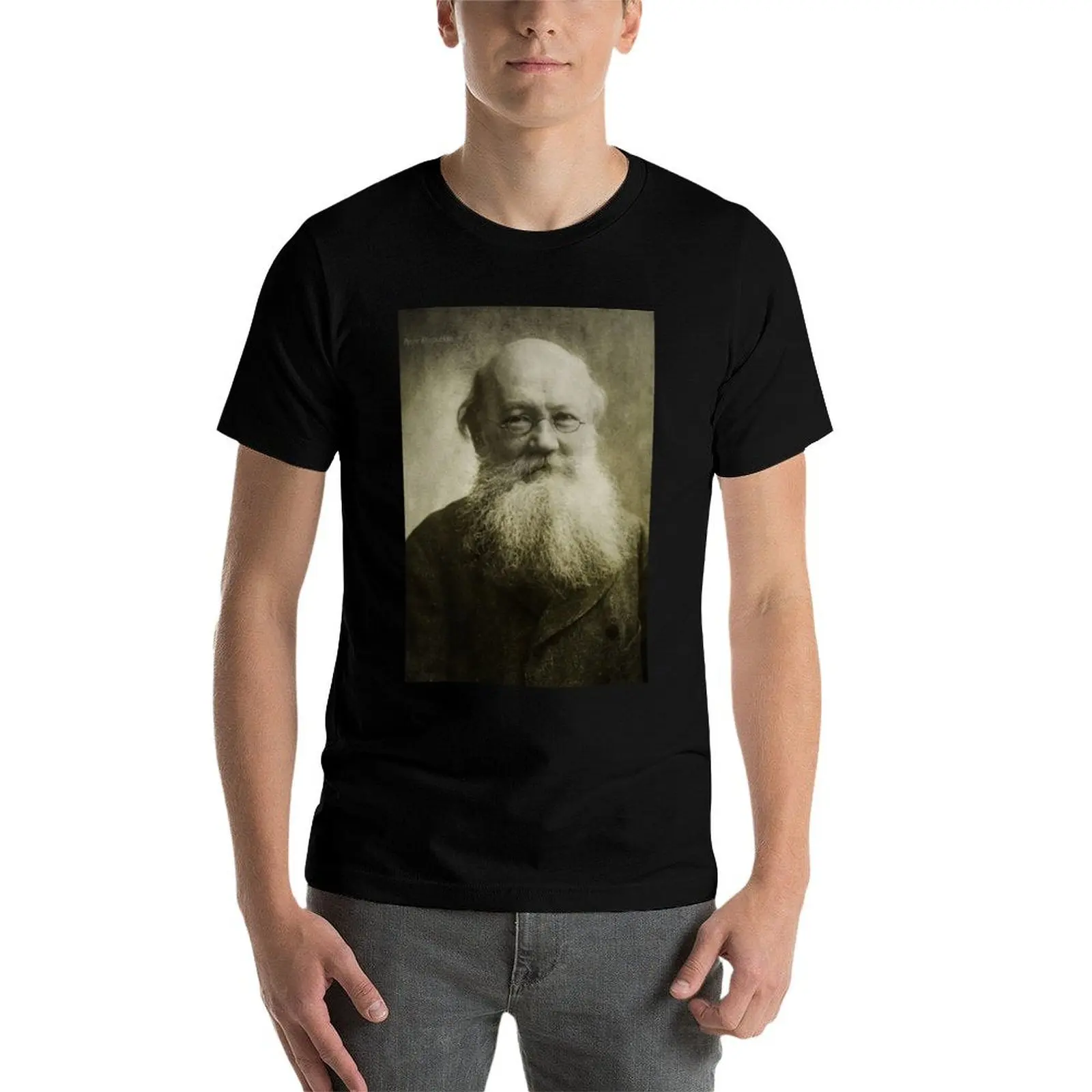 Фото Футболка Peter Kropotkin, повседневный дышащий топ с короткими рукавами №4