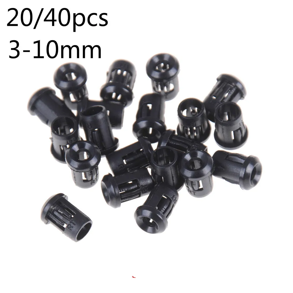 

40pcs Or 20pcs Black Plastic Lamp Bases LED Lamp Diode Holder Black Clip Bezel Socket Mount 3mm/5mm/8mm/10mm Drop Ship