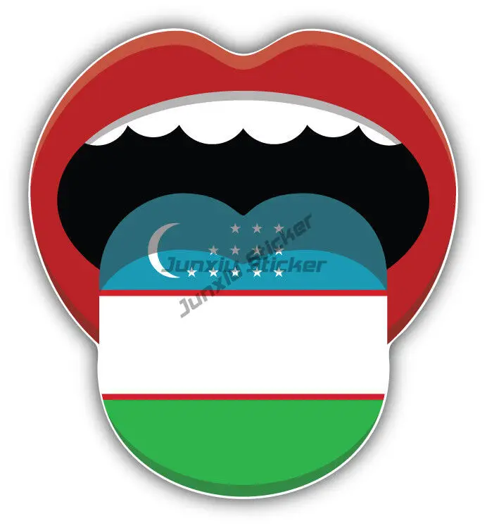 Наклейка на холодильник флаг Узбекистана защита от царапин и прикуса