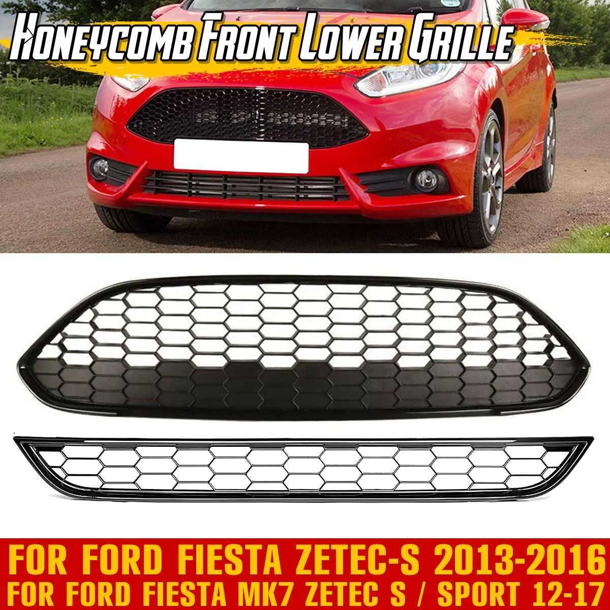 Nuova sostituzione della griglia della griglia inferiore superiore del paraurti anteriore dell'automobile per le griglie di corsa della griglia della griglia anteriore di Ford Fiesta zetec-s 2013-2016