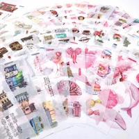 ice yoyo 6 pcs creative washi paper stickers cute girly journal stickers for scrapbooking decoration stationery supplies kawaii