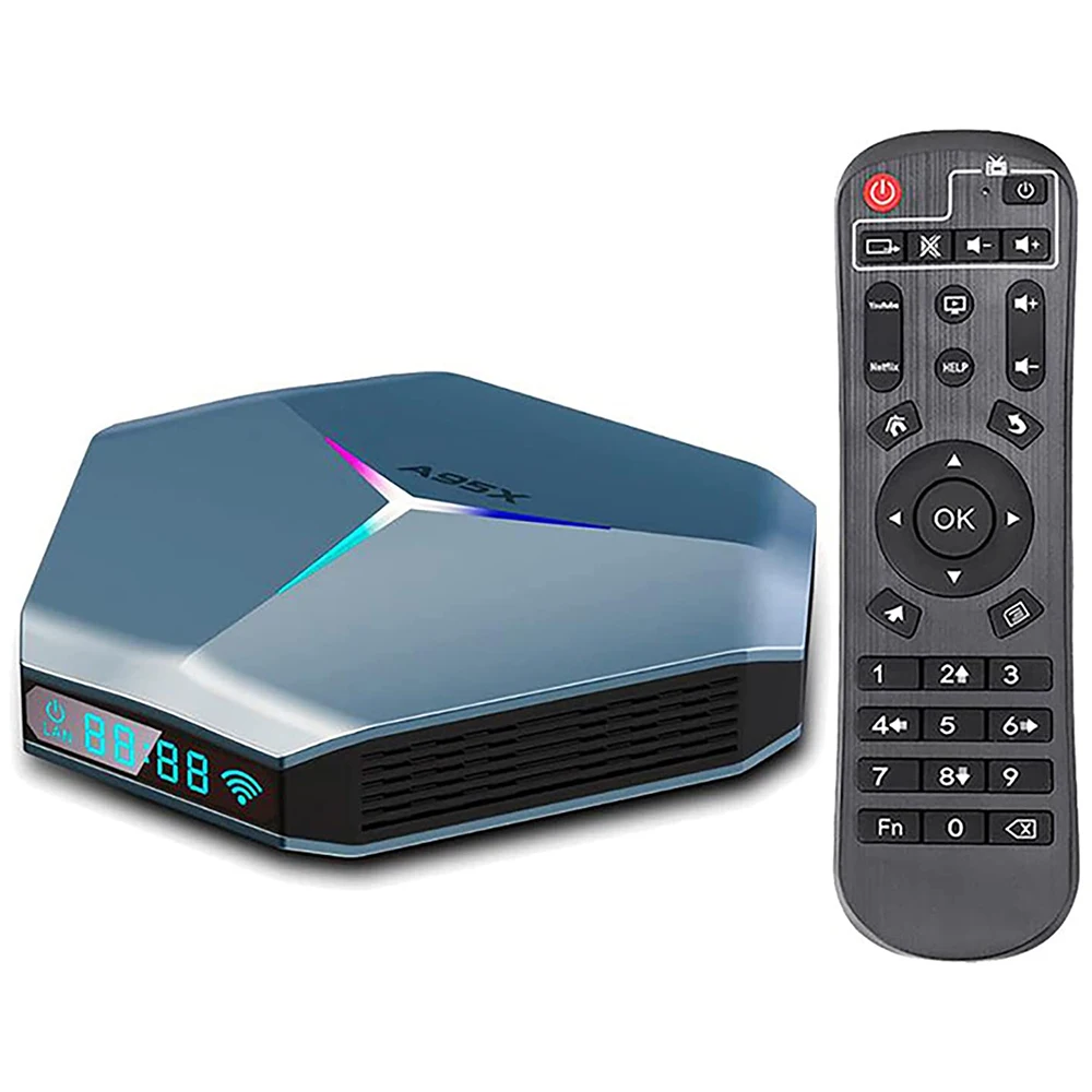 

Android tv box 4K Android 10.0 tv box RAM 4GB ROM 32GB Support 2.4G/5.0G Dual WiFi AV1 Decoding Android Box US Plug