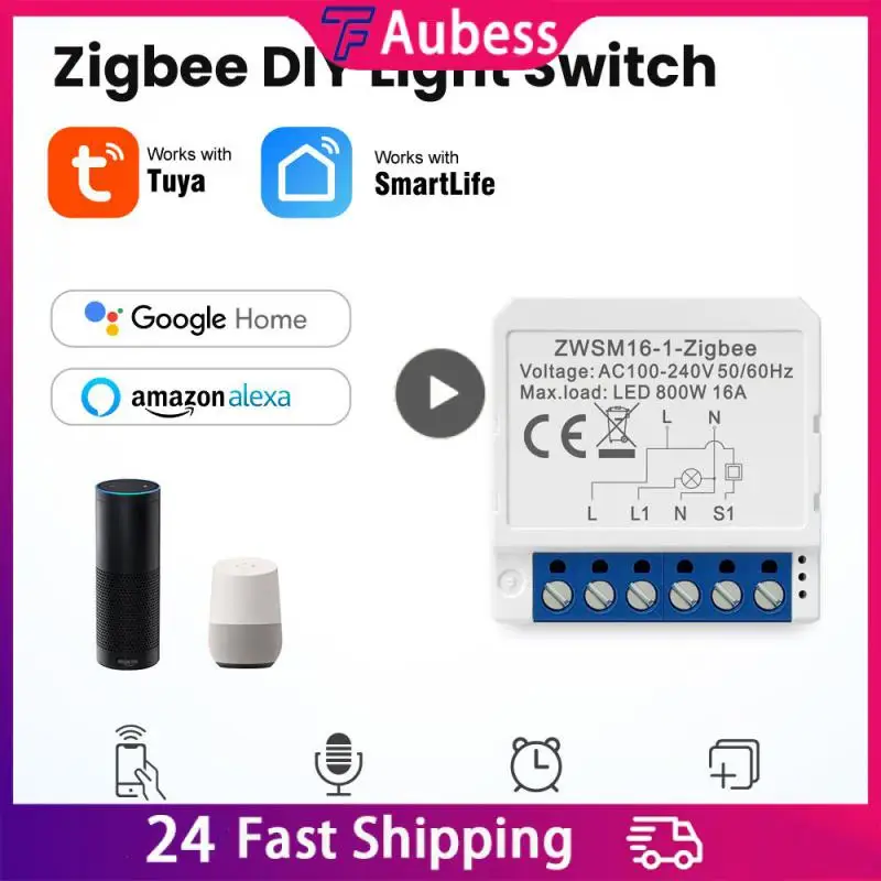 

Tuya 16a Switch Module Voice Control Zigbee Smart Switch Zigbee Dual Control Switch New Smart Home Smart Life 2 Way Control 2023