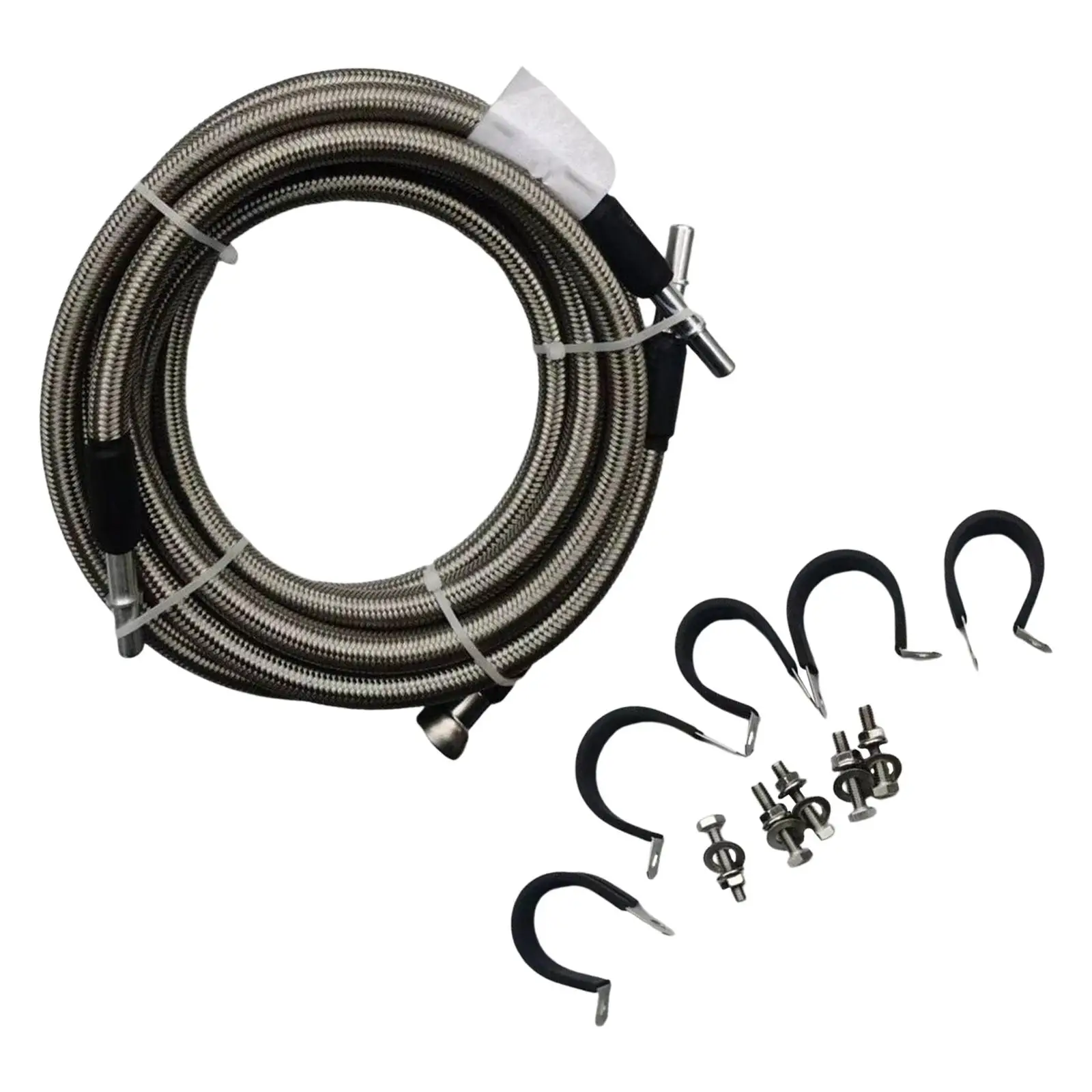 

Fuel Pipe Fuel Hose Replacement Connector Durable Braided Fuel Line Kits