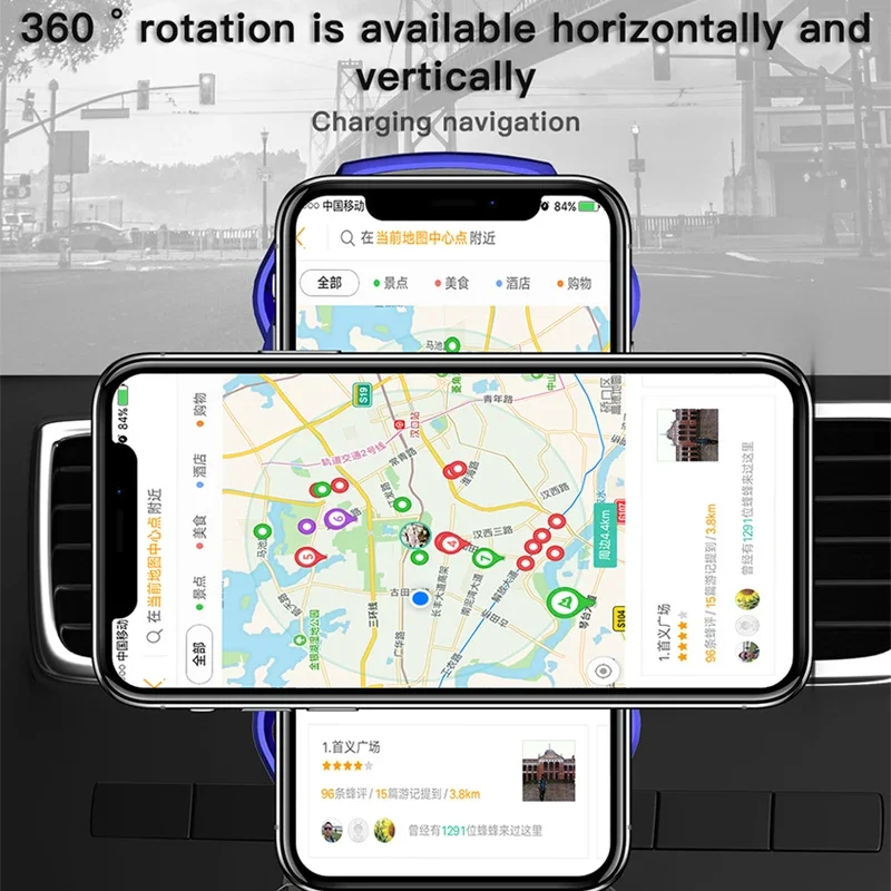 10 Вт автоматическое автомобильное беспроводное зарядное устройство