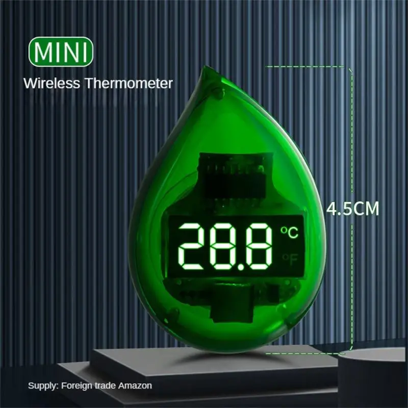 

Drop Aquarium Self-Adhesive Thermometer LCD Digital Fish Tank Mini Thermometers Free Switching ℃/℉Temperature Meter 0-90℃ Timer