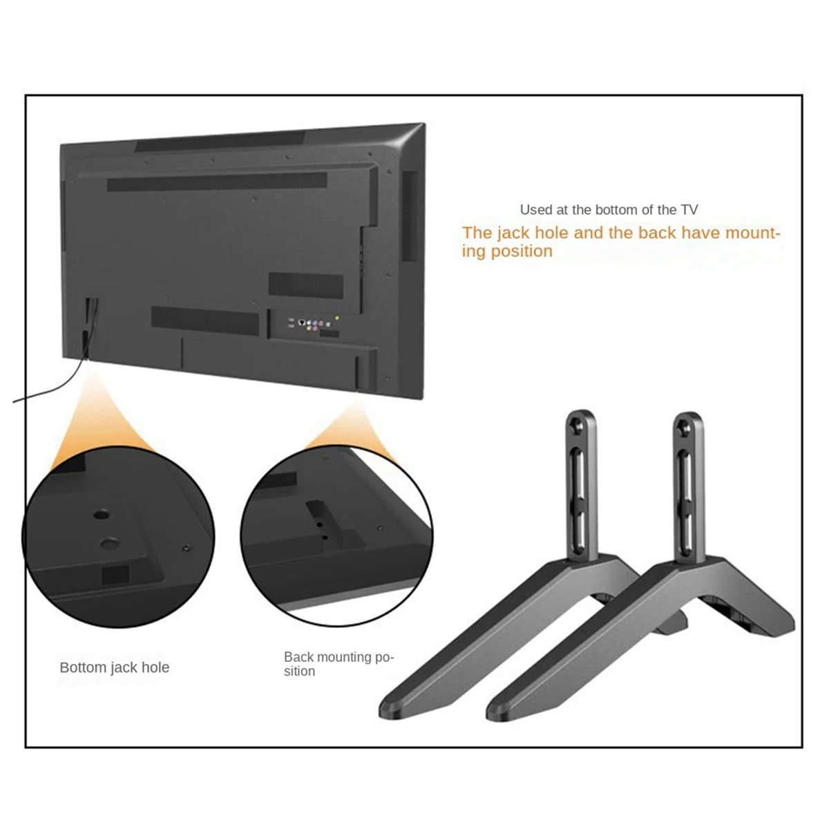 Универсальная подставка для телевизора настольные ножки Vizio Samsung LG TCL Hisense с