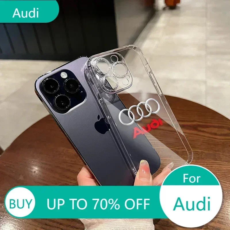 B5 Q7 Car Q5 2025 Для Audi Силиконовый автомобильный логотип Прозрачный чехол для