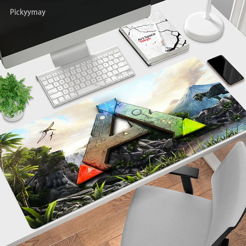 

Computer Gamer Mouse Pad Gaming Mousepad Large Mouse Mat Keyboard Desk Mats Table Carpet Non-slip Rubber ARK Survival Evolved
