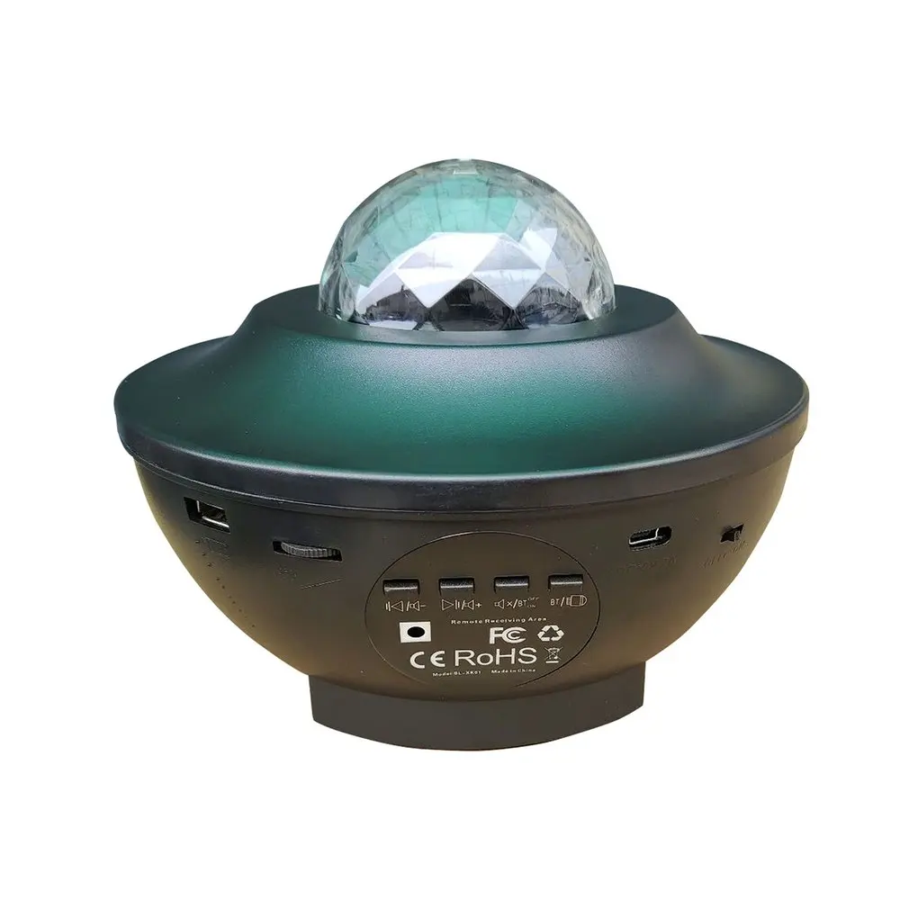 

LED Starry Sky Projector Lamp USB Wireless Atmosphere Lamp Music Voice Control Ocean Starry Night Light Laser Projector Lamp