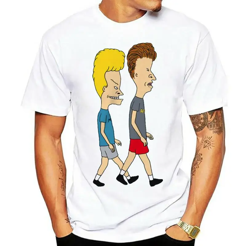 

Beavis and ButtHead Hard Rock Party TV Show Men's Black T-Shirt Size S To 3XL Men Tee Shirt Tops Sleeve Polyester T Shirts