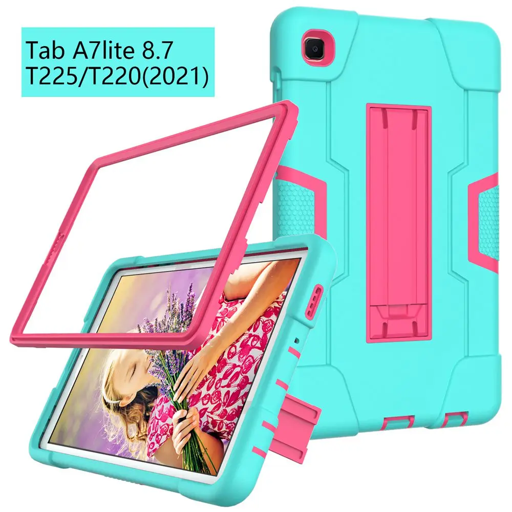 

Case for Samsung Galaxy Tab A7 Lite 8.7 inch 2021 SM T220 T225 Shock Proof full body Kids Children Safe non-toxic tablet cover