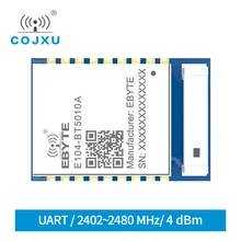 블루투스 4.0 nRF52810 모듈 IoT E104-BT5010A 세라믹 안테나 UART 4dBm SMD 트랜시버