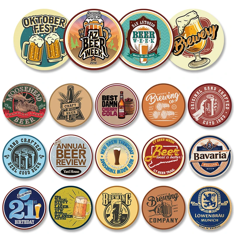 Пивоваренное круговое стандартное Олово Знаки винтажное ремесло лагер пивная неделя металлическая пластина Ретро Настенный декор паб клуб бар Двор Дом