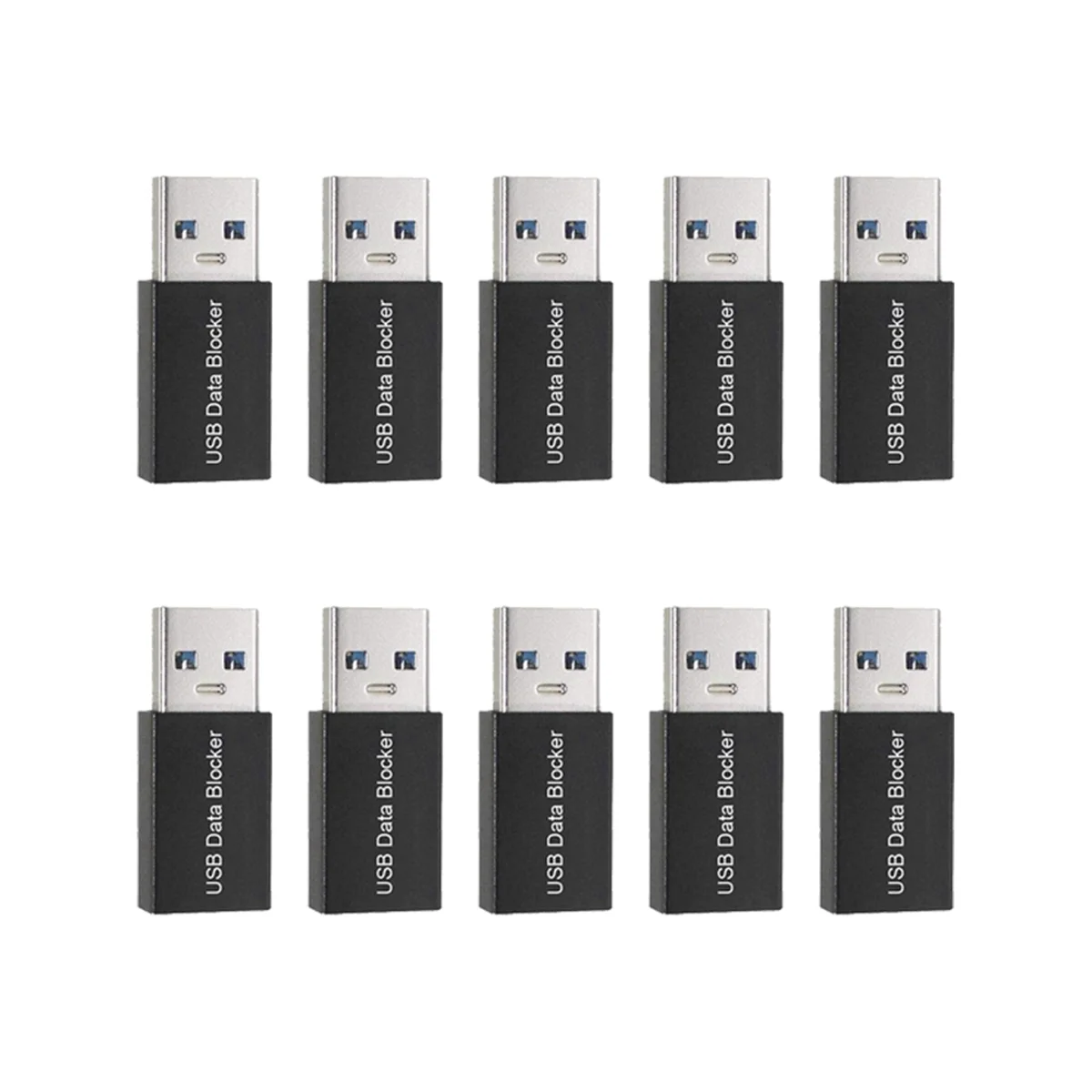 

10Pcs USB Blockers Data Sync Blockers USB Connector Against Jacking Adapters for Blocking Data Sync