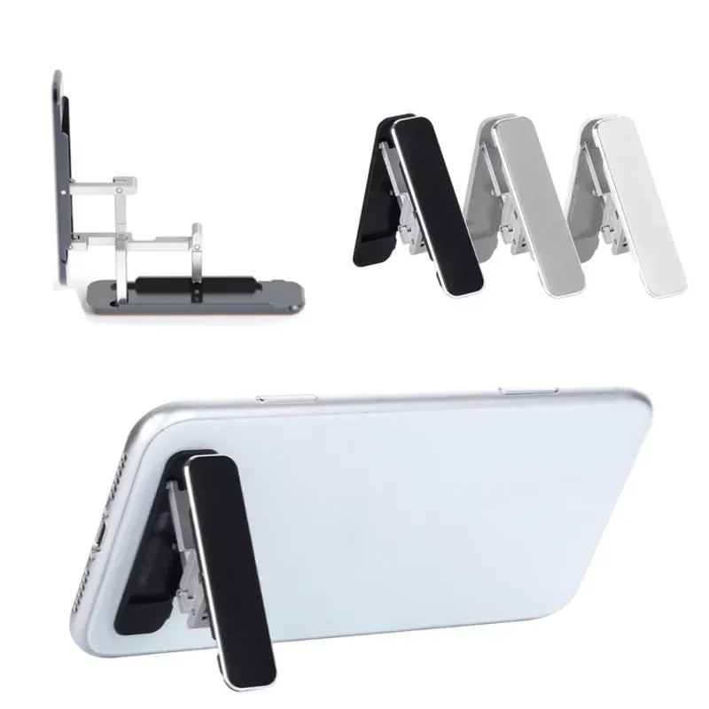 

Mini Metal Folding Mobile Phone Holder Stand Aluminum Alloy Portable Stand Bracket Desktop Phone Holder