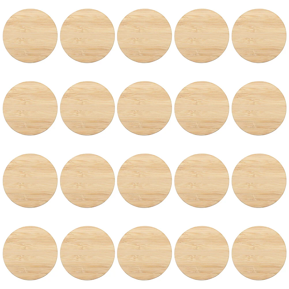 

Wood Unfinished Round Diy Piece Painting Wooden Graffiti Chip Slices Pieces Slice Circle Cutouts Chips Tree Bamboocutout Rounds