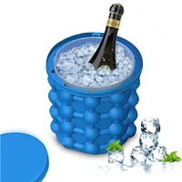 silicone ice cube maker ice cube mold tray portable bucket wine ice cooler beer cabinet kitchen tools drinking whiskey freezer