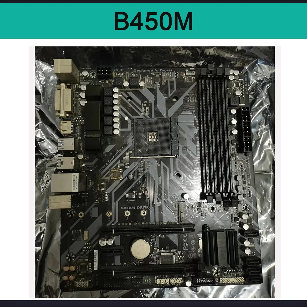 Материнская плата для Giga-byte B450M DS3H Micro-ATX AM4 B450 HDMI M.2 DDR4