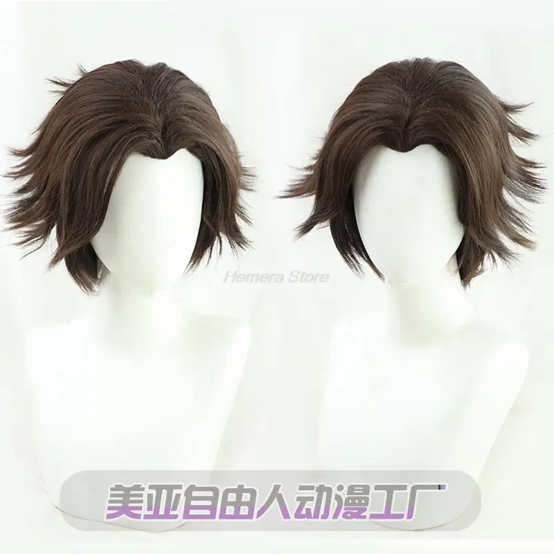 

Парик для косплея Dark Brown, термостойкие синтетические волосы с шапочкой, для Хэллоуина