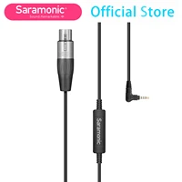 saramonic sr xlr35 microphone adapter cable 3 5mm trrs to 3 pin xlr female jack for smartphone ipad ipod trrs devices