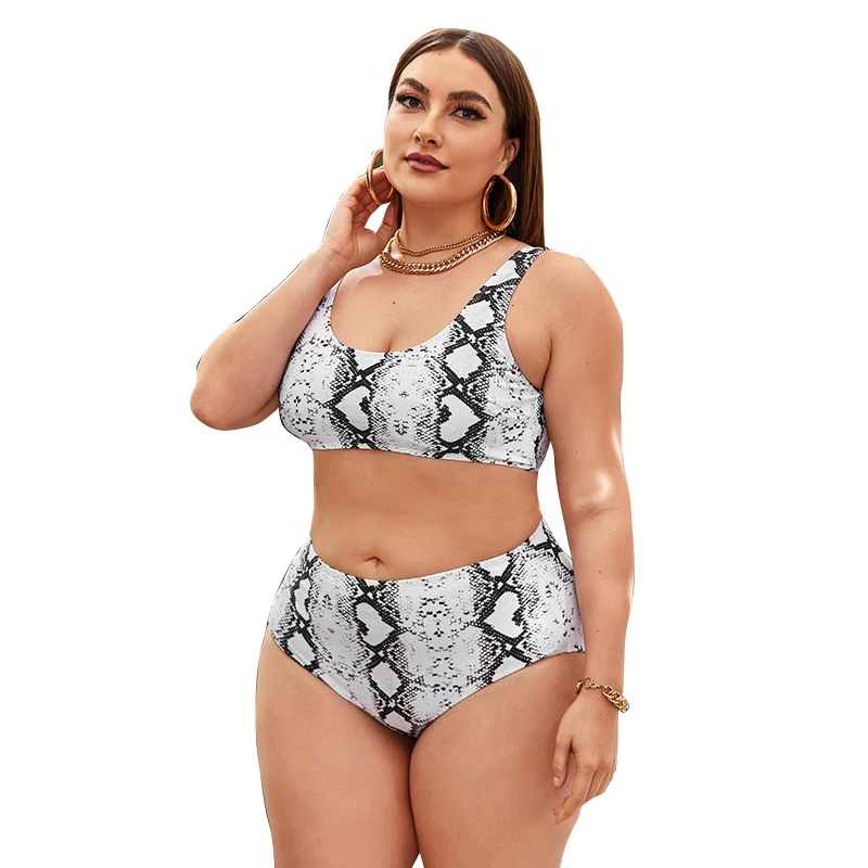 

2023 New Plus Size Separate Bikinis Set Women Push Up Swimsuit High Waist Swimwear Larges Size Swim Bathing Suit Beachwear