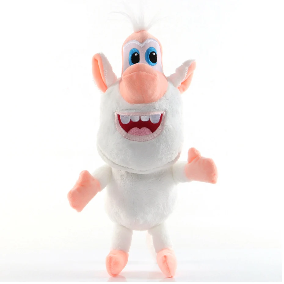 38cm Russia Cartoon piccolo maiale bianco peluche scimmia bianca bambola di cotone morbido Action Figures giocattoli Cooper Buba giocattoli di peluche regalo