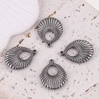 4pcs 1925mm retro stainless steel bohemia pendant water drops decoration charms for diy earrings jewelry making