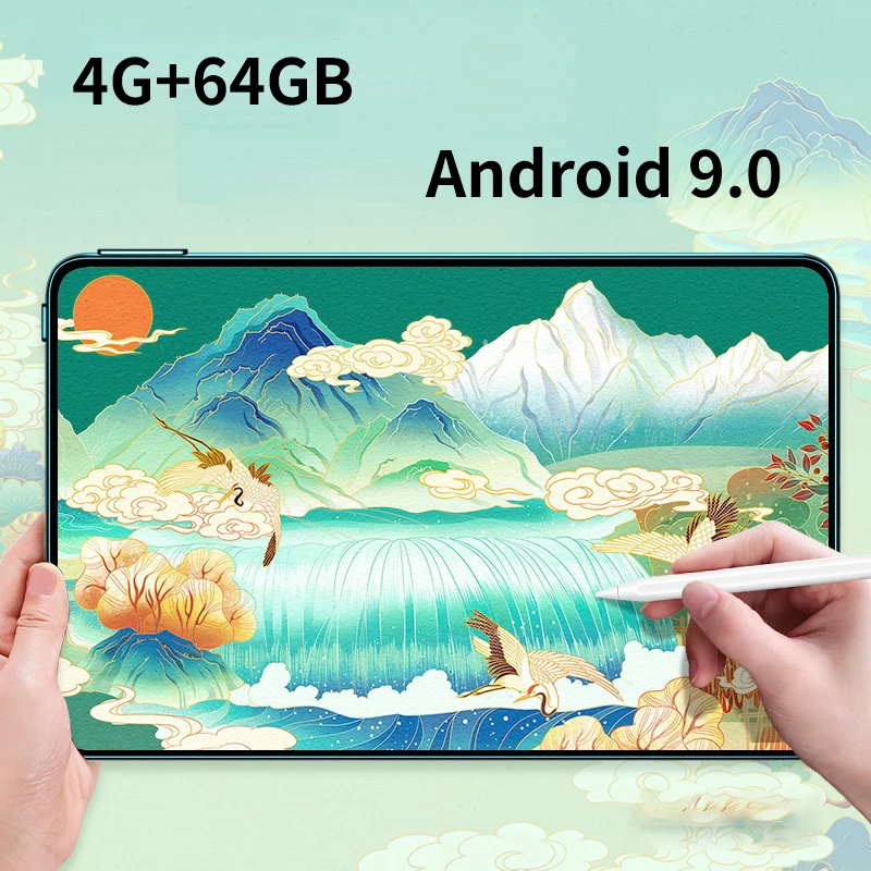 Hot Sale 2023 10.1 inch Tablet Android 9.0  4GB RAM 64GB ROM Global Version Tablet 8-core Tablet GPS Phone Tablet
