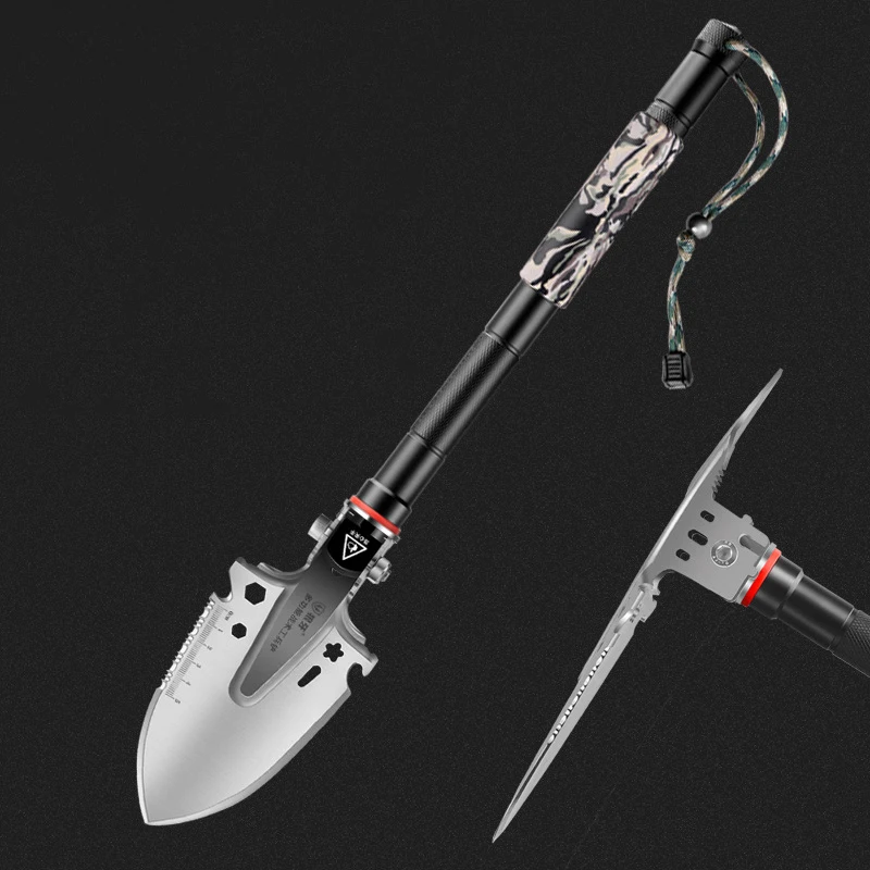 Многофункциональная Складная военная лопата из марганцевой стали набор для