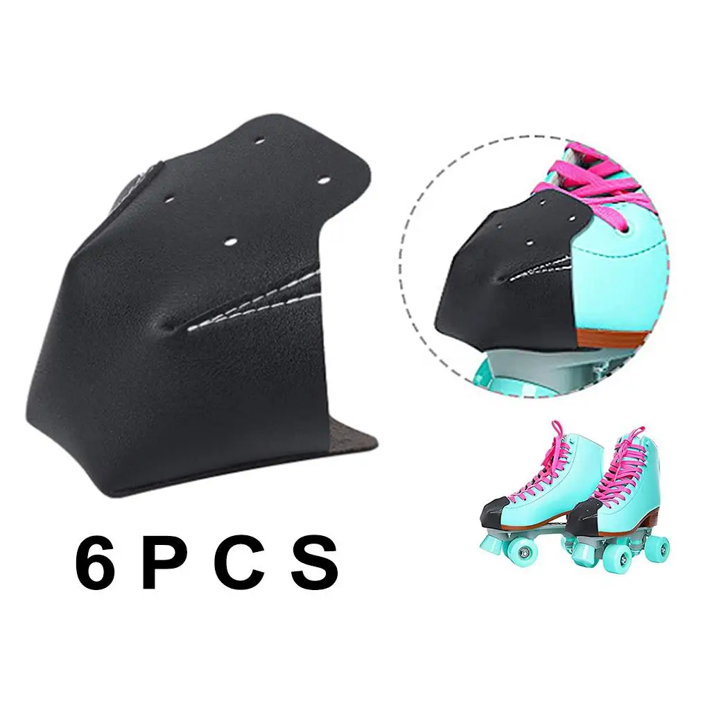 

6Pcs Toe Guards Protector Against Creases PU Leather Roller Skate
