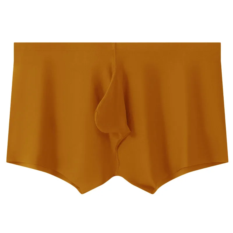 4pcs/lot Men Underwear Boxer for Men Panties Ice Silk Seamless Sexy Underpants Shorts Breathable Man Boxershorts Thin Summer