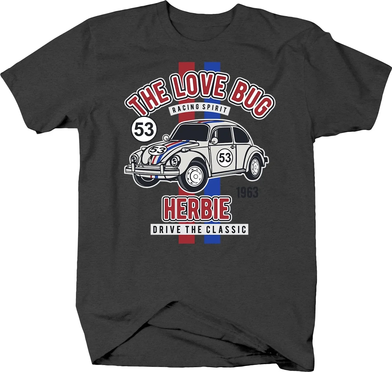 The Love Bug Herbie Drive Classic No. Футболка с фанатом фильма 53 1963.