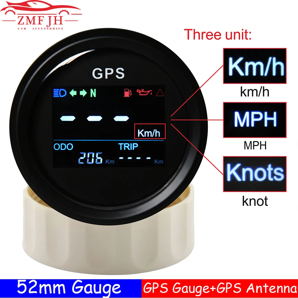 Speedometer Speed Gauge + Gps Antenna Speed Sensor Motorcycl