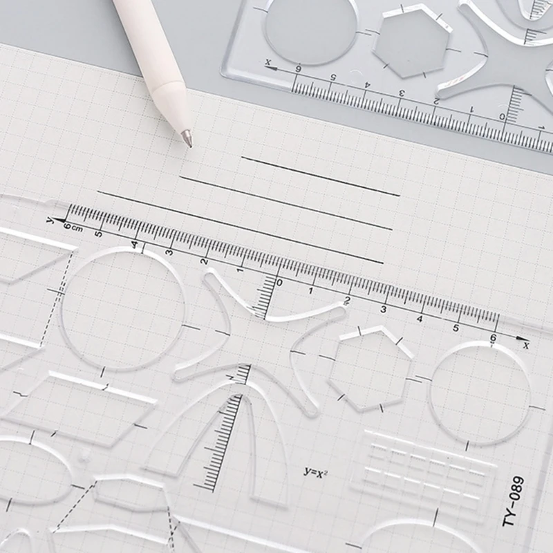 

1 Pc Clear Geometry Ruler Architectural Templates Drawing Template Template Architecture Hollow Drafting Ruler Shapes 24BB