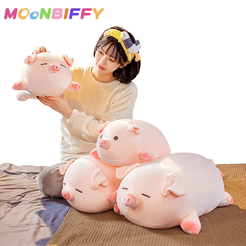 

Kawaii Pink Pig Plush Toy Ultra Soft Stuffed Animal Doll Cotton 40/50/60cm Sleeping Plushie Companion for Children Birthday Gift