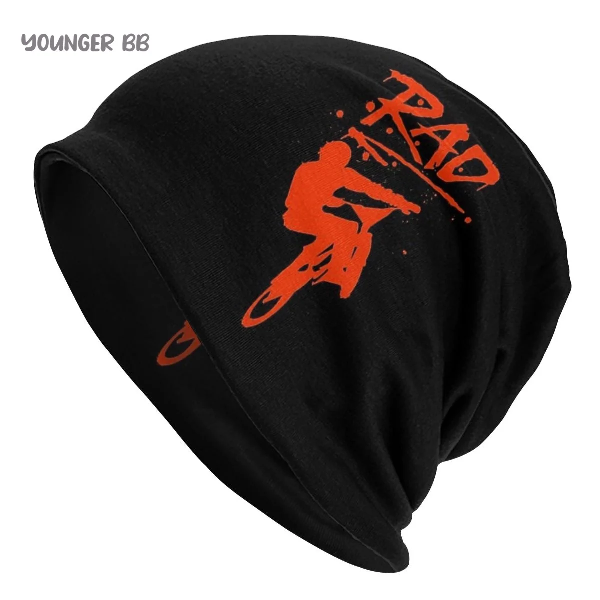 

BMX Bike Racing Men Women's Beanie Hats RAD Graffiti Redesign With Radical Knitted Hop Earmuff Bonnet Street Skullies Beanies