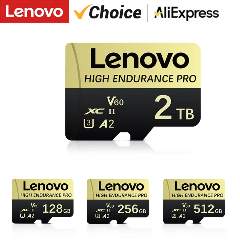 Lenovo 2TB Ultra Memory Card 512GB 256GB SD/TF Flash 128GB SD 1TB TF Для телефона Дрон Камера Ps4 Ps5 PC