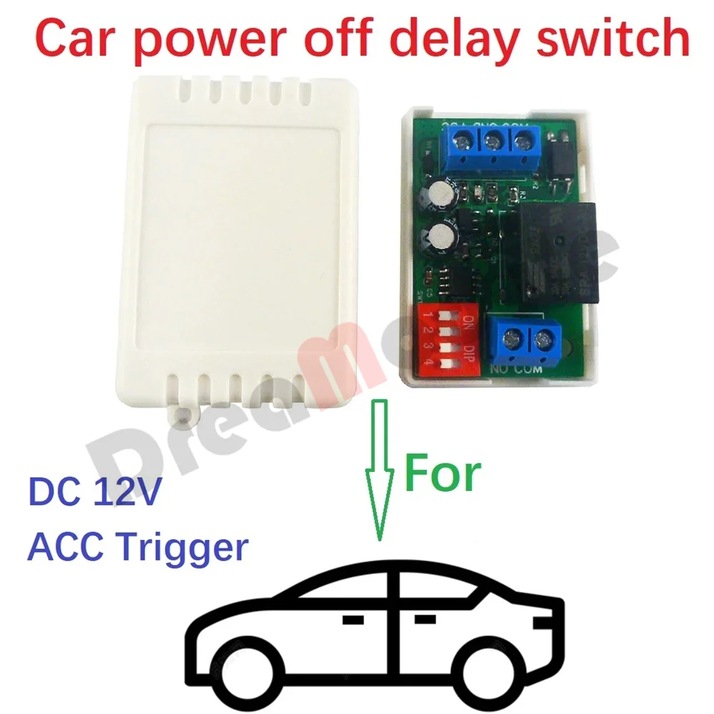 

20A Car Power-off Delay Switch Turn off After Power-off delay DC 12V ACC Trigger Relay Module Board for Dash Cam Stereo Light