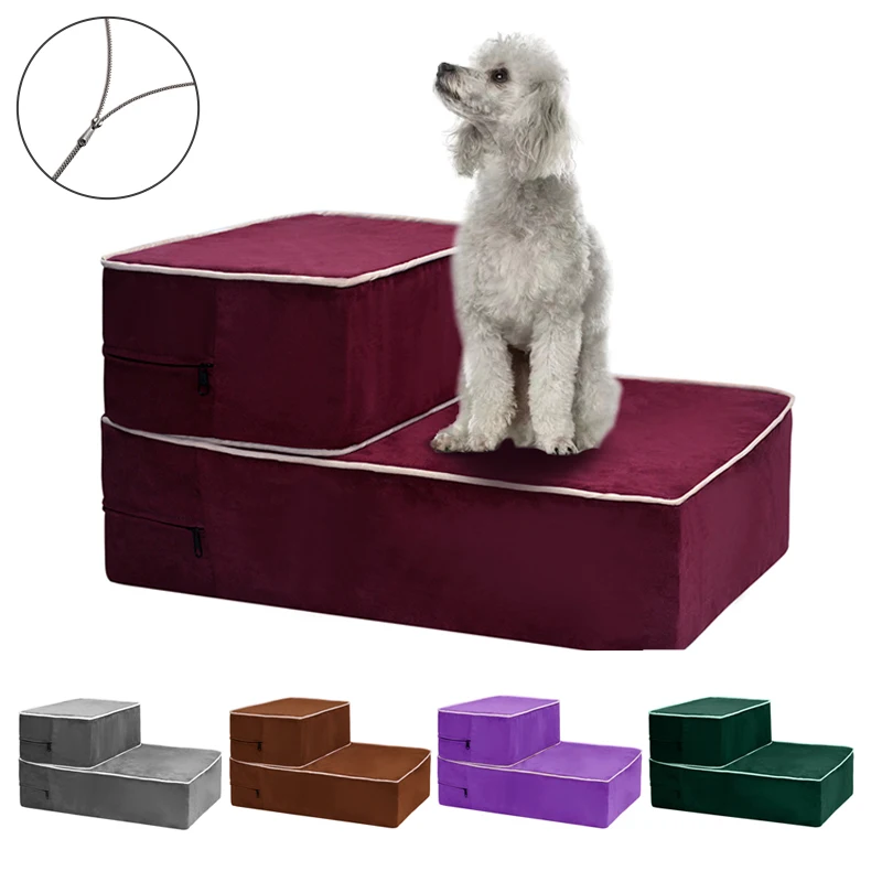 

Dropshipping 2022 Best Selling Products Dog House Dog Stairs For Small Dog Cat Pet Ramp Ladder Anti-slip Removable Pet supplies