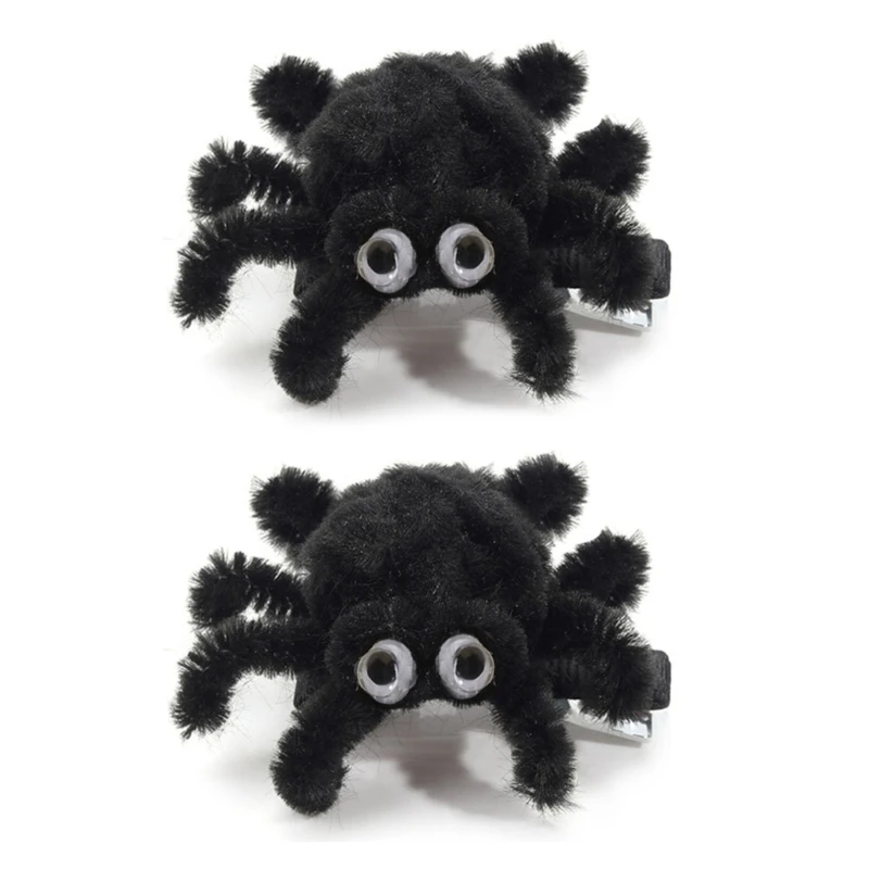 

Halloween Spiders Hairpin Stylish Hair Clip Animal Hair Barrettes for Baby Girls Kids Parties Headwear Hair Decorations