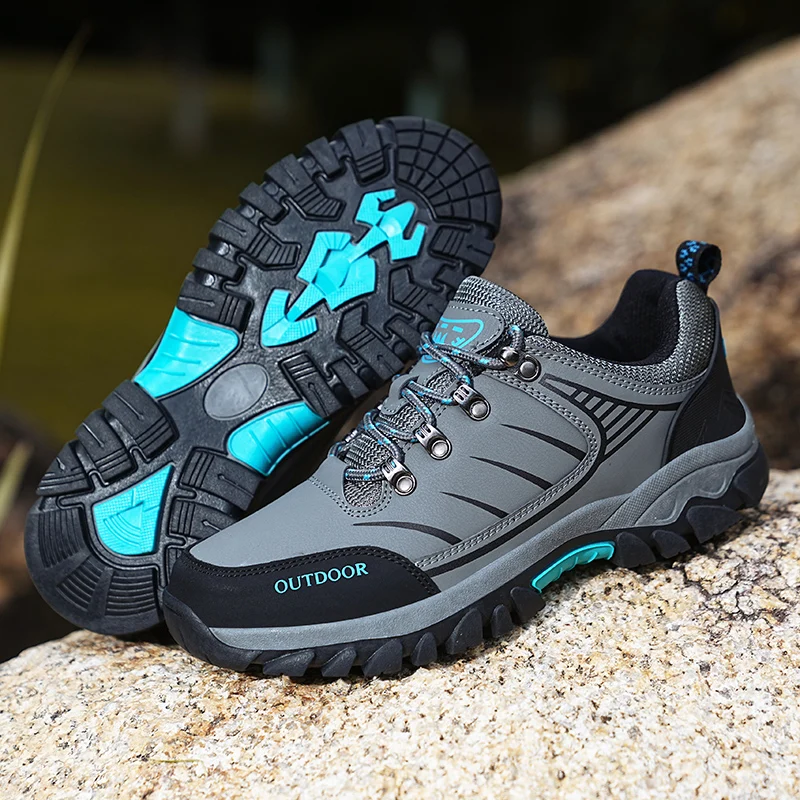 Winter Sport Shoes For Men Super Warm Waterproof Hunting Tourism Mountain Shoes Leather Lace Up Men Hiking Snow Boots Size 39-47