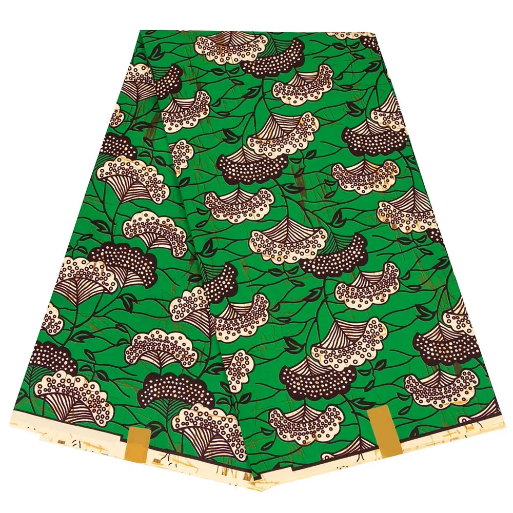 Нигерийский Африканский полиэстер Анкара восковая ткань 2024 новейшая с принтом
