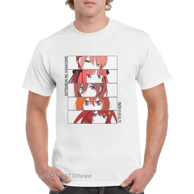 

Anime Gotoubun No Hanayome Eyes T Shirt Harajuku The Quintessential Quintuplets Graphic Top Fit Men Women Cotton T-Shirt