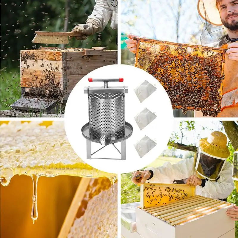Аппарат для извлечения меда из нержавеющей стали с 3 фильтрами