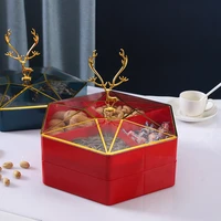 nuts dry fruits plastic plate snack dishes bowl breakfast tray wedding party dessert creative christmas tree shape candy snacks