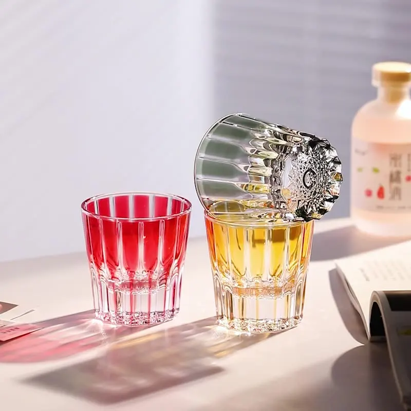 

Exquisitely Crafted Edo Kiriko Crystal Glass Tumble Set for Whiskey Bar Connoisseurs